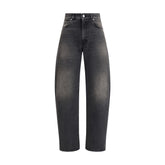 Haikure Black Cotton Relaxed Fit Jeans